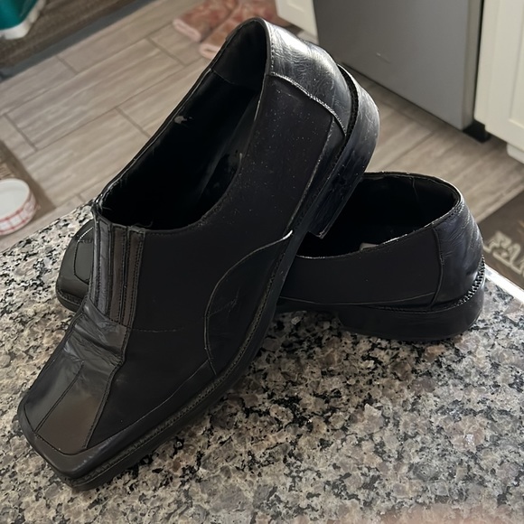 Men Marco Vicci Infiniti Leather and Neoprene Loafer Black Sz 11 - Picture 3 of 10